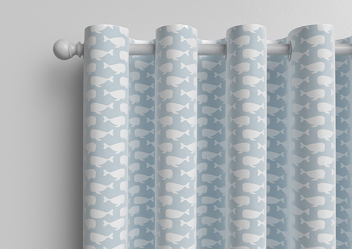 Whaling Around, Cornflower - Made to Measure Curtains - Image 12